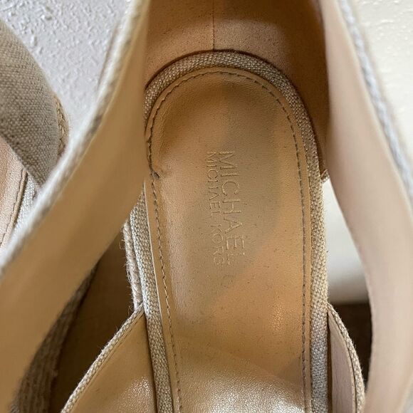 MICHAEL Michael Kors Woven Wedge Heels Size 10 EUC - Picture 6 of 8